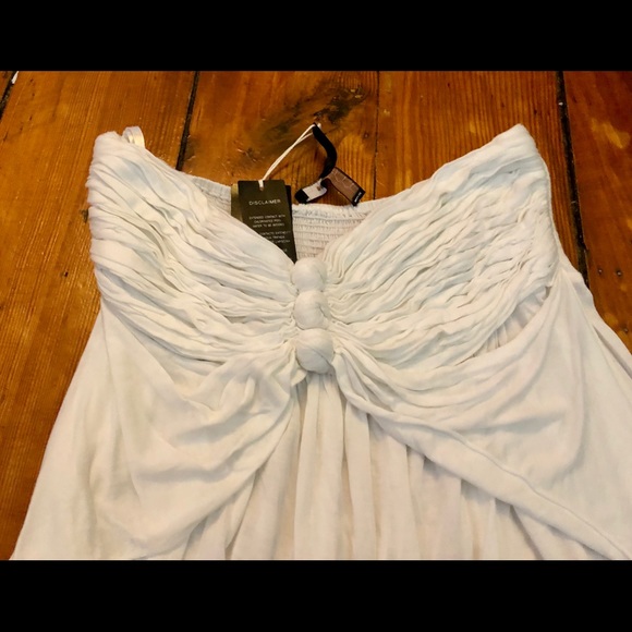 Strapless white summer dress - Picture 2 of 2